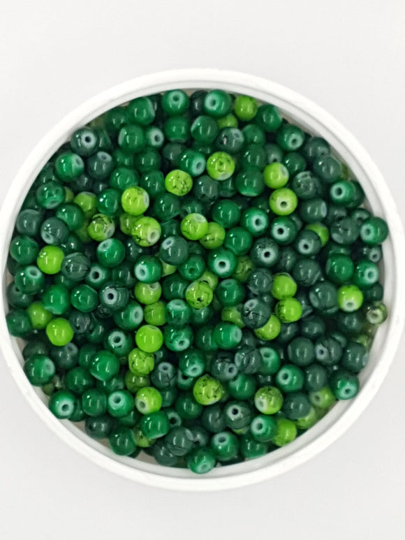 2MM, 3MM, 4MM, 6MM GLASS BEADS - PER PACKET – The Bead Lady