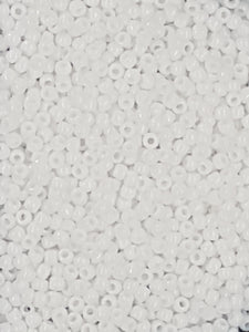 TOHO 11/0 SEED BEADS - OPAQUE WHITE
