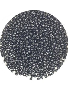 8/0 CHINESE GLASS SEED BEADS - OPAQUE - BLACK