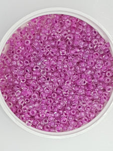 8/0 CHINESE GLASS SEED BEADS - TRANSPARENT VIOLET