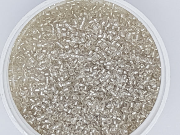 10/0 Chinese Glass Seed Beads - TRANSPARENT - CLEAR SILVER