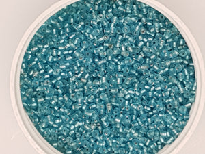 10/0 Chinese Glass Seed Beads - TRANSPARENT - LIGHT BLUE