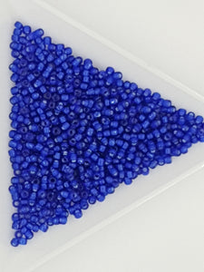 11/0 JAPANESE GLASS SEED BEADS - COBALT COLOUR LINED