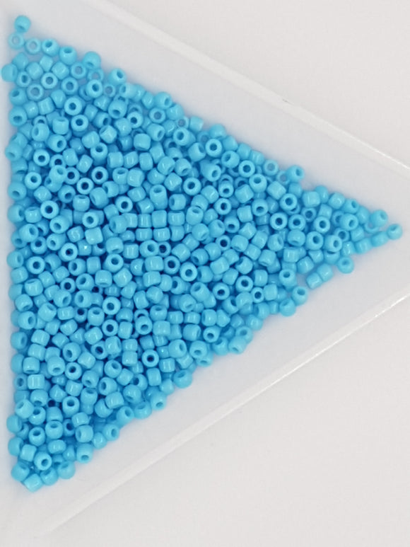 11/0 JAPANESE GLASS SEED BEADS - OPAQUE - LIGHT BLUE