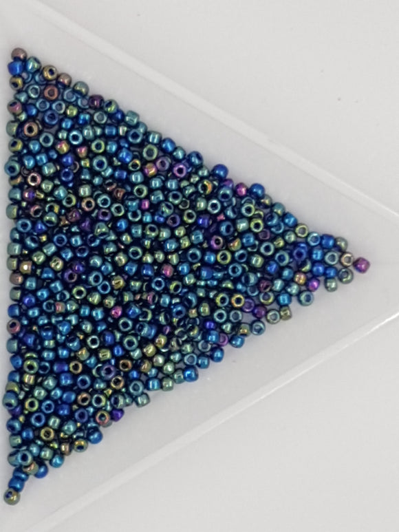 11/0 JAPANESE GLASS SEED BEADS - MULTI IRIS LUSTRE