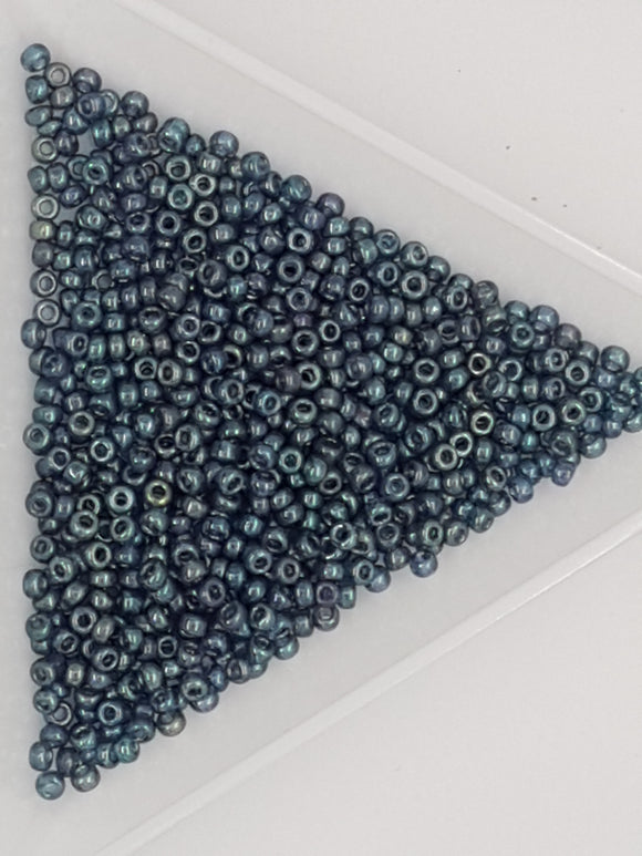 11/0 JAPANESE GLASS SEED BEADS - TANZANITE TEAL LUSTRE