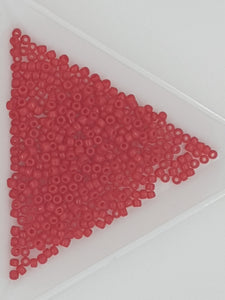 11/0 JAPANESE GLASS SEED BEADS - OPAQUE - RED