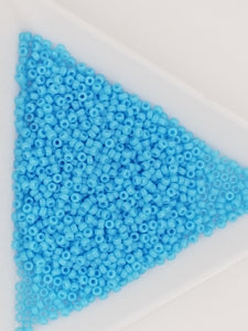 15/0 JAPANESE GLASS SEED BEADS - OPAQUE - LIGHT BLUE