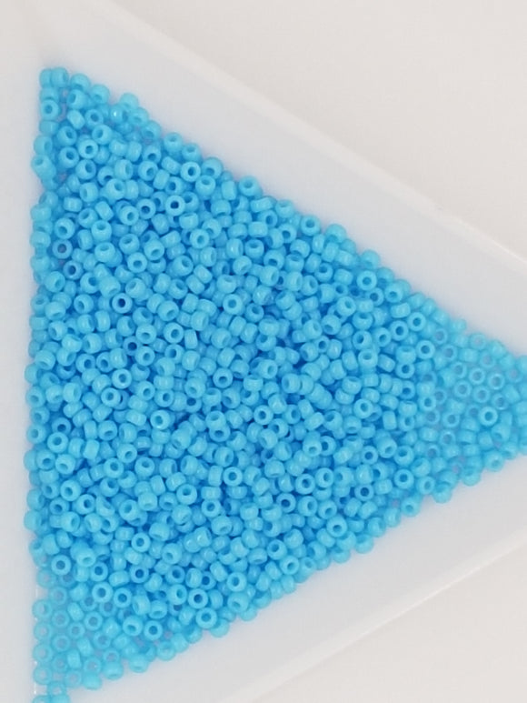 15/0 JAPANESE GLASS SEED BEADS - OPAQUE - LIGHT BLUE