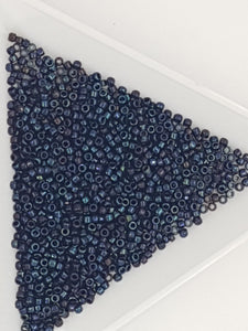 15/0 JAPANESE GLASS SEED BEADS - OPAQUE -BLUE IRIS