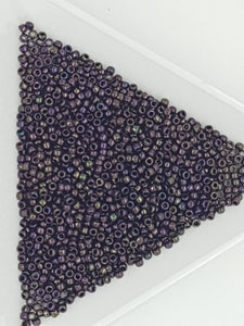 15/0 JAPANESE GLASS SEED BEADS - OPAQUE -PURPLE IRIS