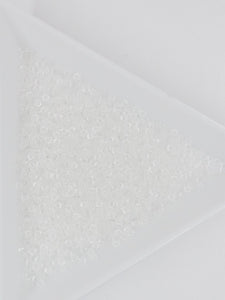 15/0 JAPANESE GLASS SEED BEADS - TRANSPARENT - CRYSTAL