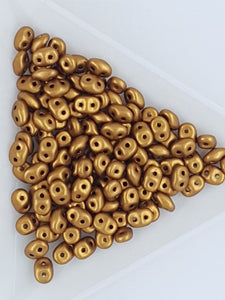 MATSUBO SUPER DUO - CZECH GLASS CRYSTAL - BRONZE GOLD