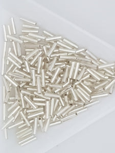 MIYUKI BUGLE BEAD - 6MM S/L SILVER