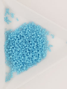 MIYUKI 15/0 DELICA BEADS - OPAQUE LIGHT BLUE