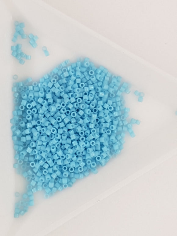 MIYUKI 15/0 DELICA BEADS - OPAQUE LIGHT BLUE
