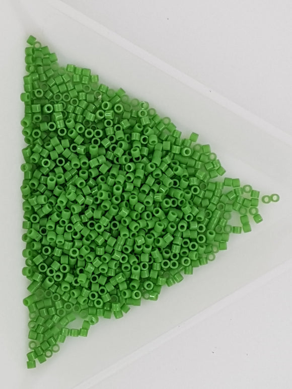 MIYUKI 15/0 DELICA BEADS - OPAQUE PEA GREEN