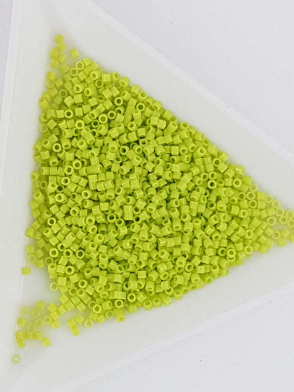 MIYUKI 15/0 DELICA BEADS - OPAQUE CHARTREUSE
