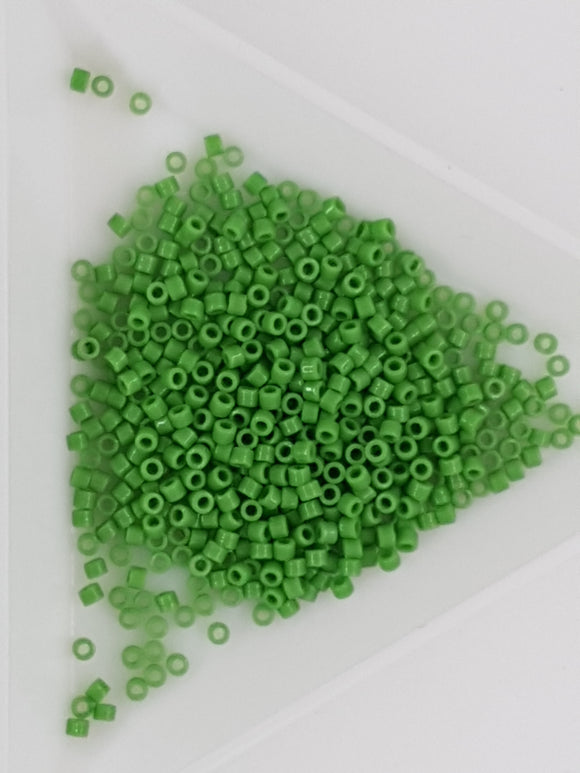 MIYUKI 11/0 DELICA BEADS - OPAQUE PEA GREEN