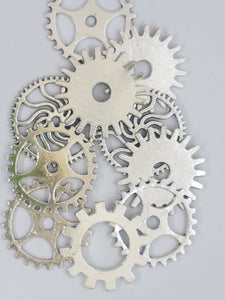 STEAMPUNK PARTS- 25MM TIBETAN STYLE - ANTIQUE SILVER
