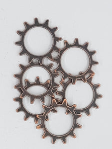 STEAMPUNK PARTS- 20MM TIBETAN STYLE - COLOUR - RED COPPER