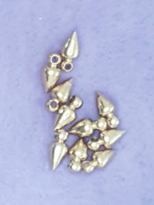 9 X 4.5MM TIB. STYLE SPIKE BEADS - METAL - GOLDEN