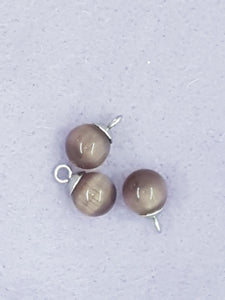 10MM CAT EYE PENDANT/CHARM - PURPLE