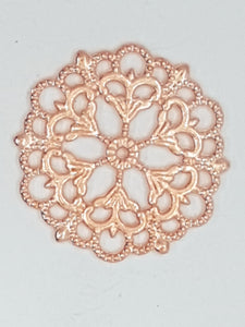 29X1MM TIBETAN STYLE ALLOY JOINER - ROSE GOLD