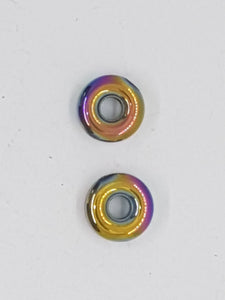 10X3MM DONUT - NON MAGNETIC HEMATITE - ELECTRO - VITRAIL