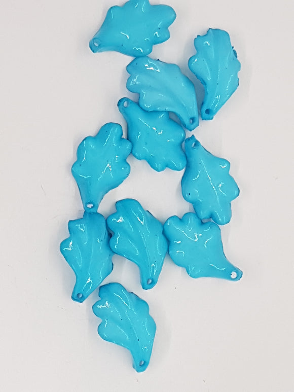 24x14MM ACRYLIC FLOWERS - BLUE