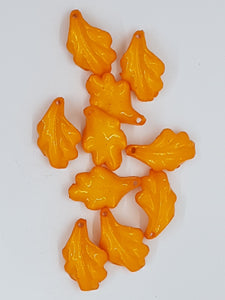 24x14MM ACRYLIC FLOWERS - ORANGE
