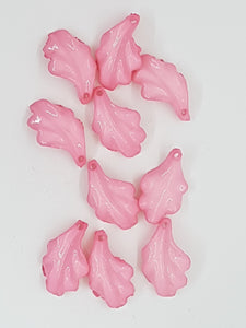 24x14MM ACRYLIC FLOWERS - PINK