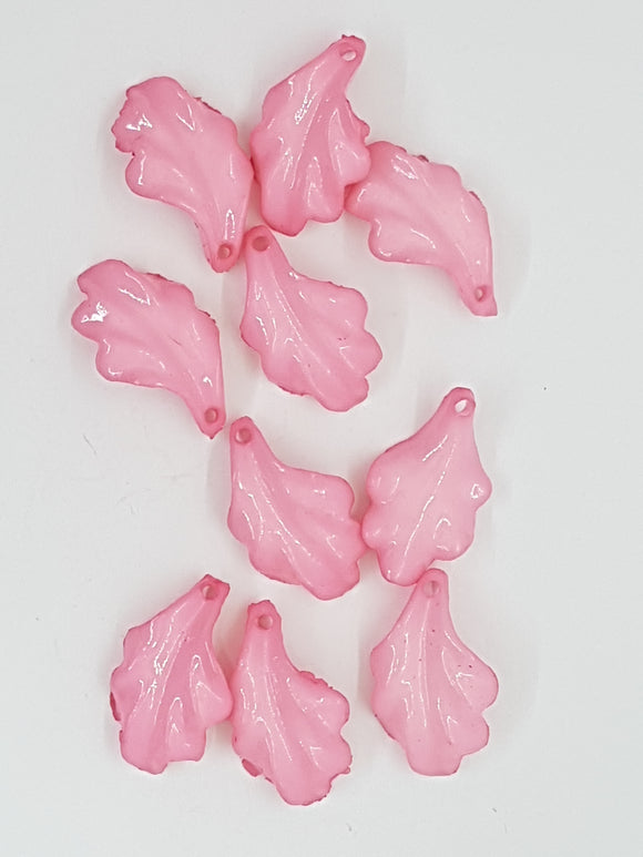 24x14MM ACRYLIC FLOWERS - PINK