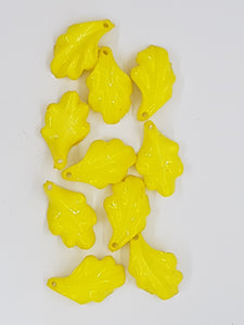 24x14MM ACRYLIC FLOWERS - YELLOW