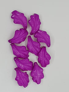 24x14MM ACRYLIC FLOWERS - PURPLE
