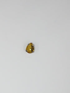 8x6MM GLASS RHINESTONE TEARDROP MONTEE - YELLOW