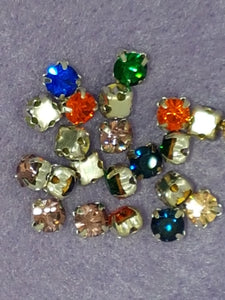 4.6-4.8MM GRADE A GLASS RHINESTONE MONTEE - MIXED
