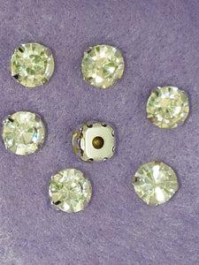 10x10MM GRADE A GLASS RHINESTONE MONTEE - DIAMOND CLEAR