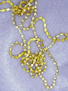 3MM GRADE A BRASS GLASS RHINESTONE CUP CHAIN - CRYSTAL AB
