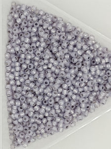 TOHO 11/0 SEED BEADS - GILT-LINED CORNFLOWER BLUE