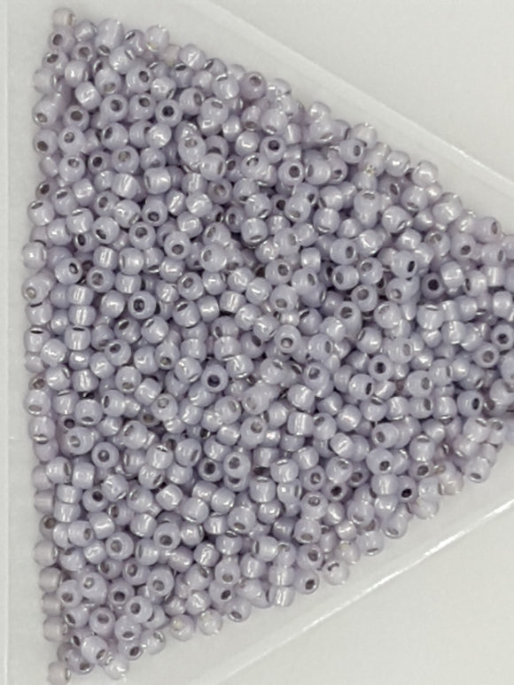 TOHO 11/0 SEED BEADS - GILT-LINED CORNFLOWER BLUE