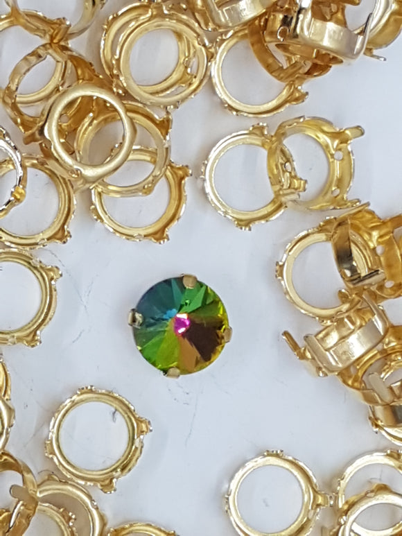 RIVOLI - 12MM SETTING - GOLDEN COLOUR