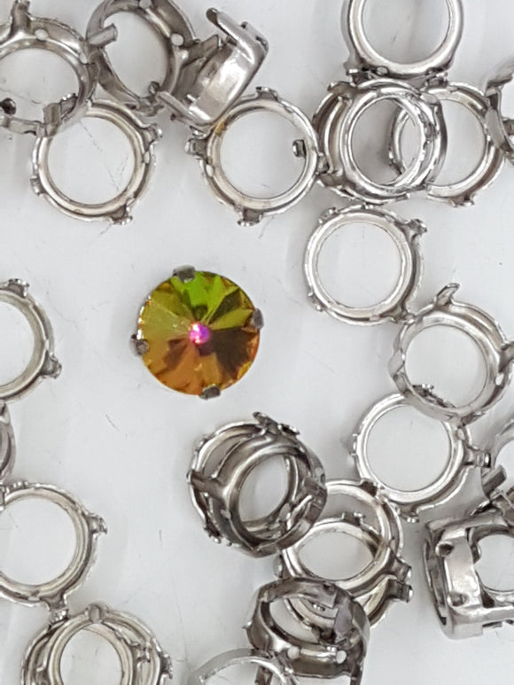 RIVOLI - 12MM SETTING - PLATINUM COLOUR