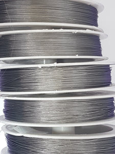 TIGER TAIL - 0.35MM - 70 METRES - STEEL COLOUR