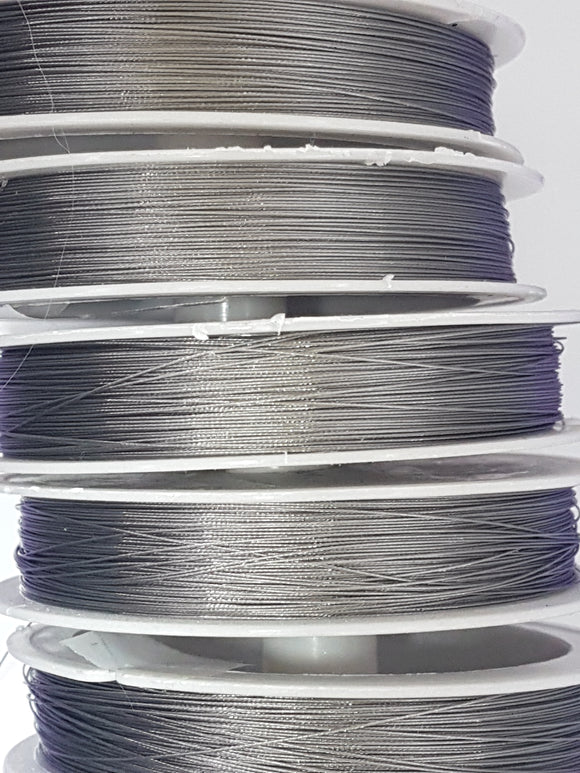 TIGER TAIL - 0.35MM - 70 METRES - STEEL COLOUR