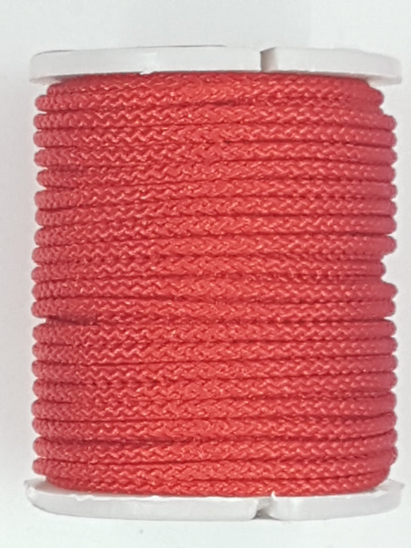 CORD - NYLON THREAD  - 2MM RED COLOUR