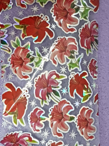 NAIL ART FOIL TRANSFER - FLOWER PATTERN