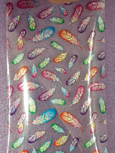 NAIL ART FOIL TRANSFER - FEATHER PATTERN