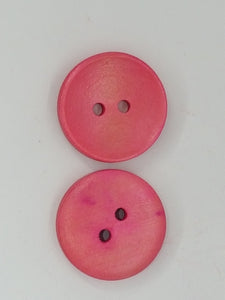 BUTTONS - 20MM WOODEN - PINK