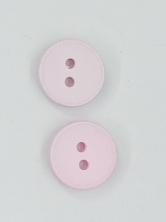 BUTTONS - 12MM WOODEN - PINK